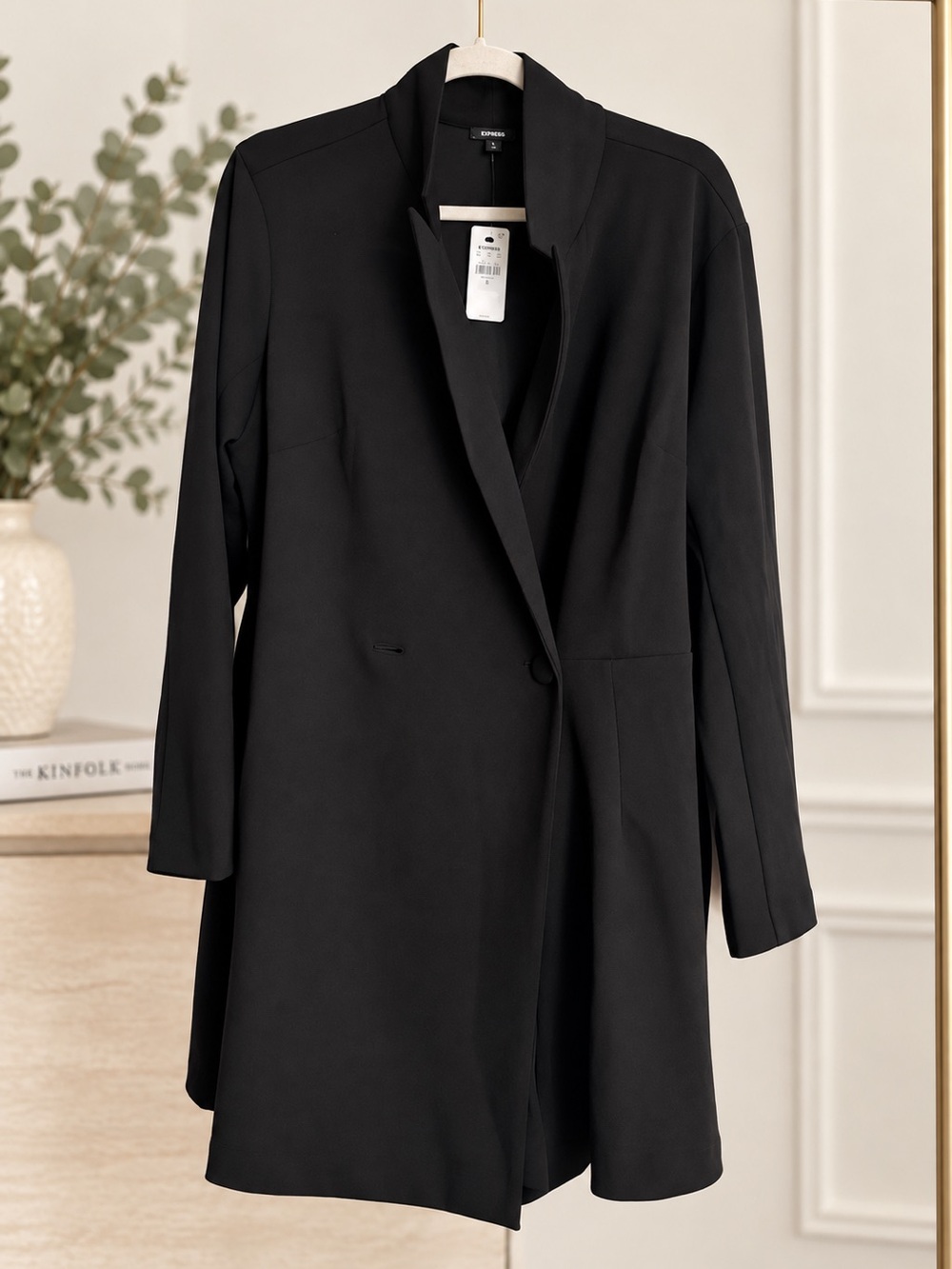 Express Women’s Black Longline Blazer Romper